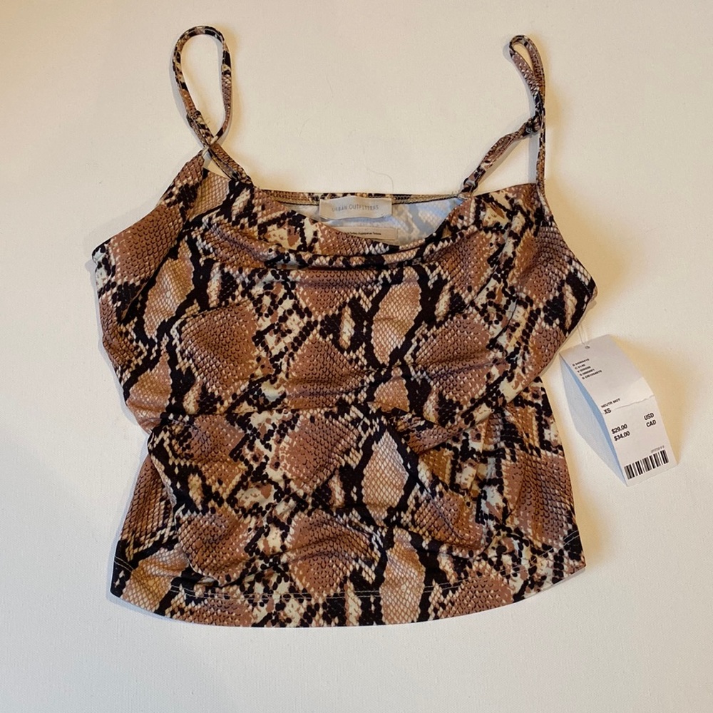 snake print tank